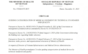 Vietnam Introduces New Regulations: Medical Devices to Be Classified into Six Groups Based on Technical Standards and Quality, Effective in 2027